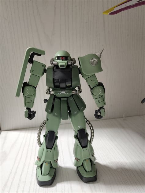 新手制作 金属改件扎古 Mg Ms 06f Zaku Ii 哔哩哔哩