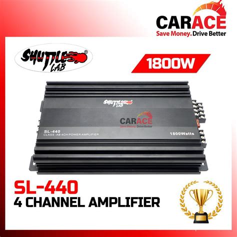 Shuttle Lab Sl 440 4 Channel Power Amplifier Mosfet 4ch Car Power