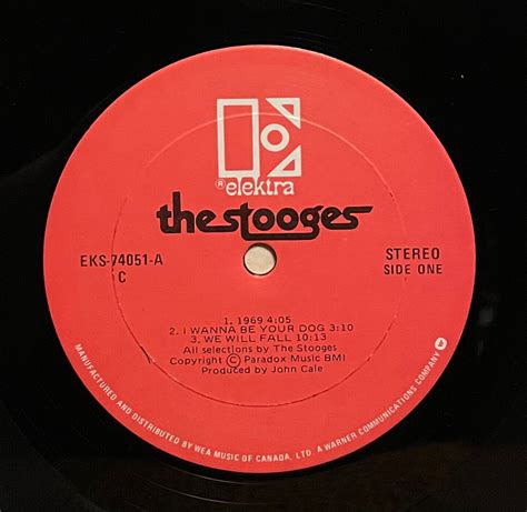 popsike.com - Vtg 70s THE STOOGES 1st Album SELF TITLED Vinyl IGGY POP ...