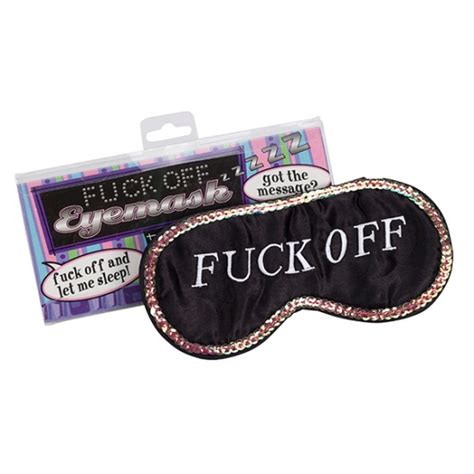 Joke Shop Fuck Off Eye Mask