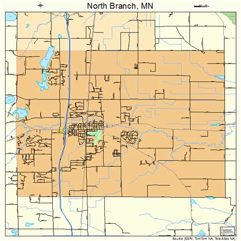 North Branch Minnesota Street Map 2746798