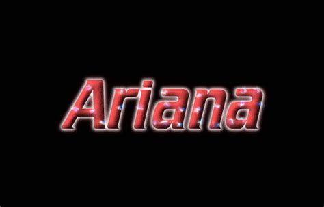 Ariana Logo Free Name Design Tool Von Flaming Text