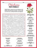 State Symbols Word Search Puzzles