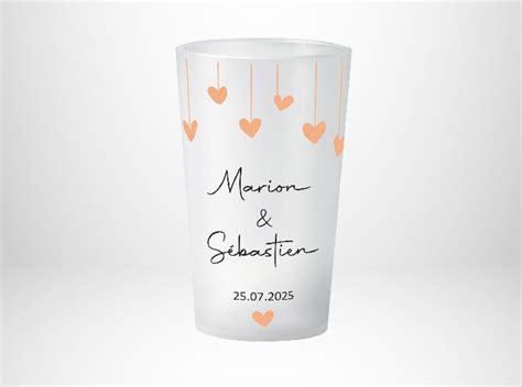 Avis Gobelet Mariage guirlande coeur nude Personnalisé Réutilisable et Ecocup