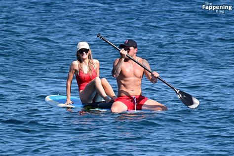Katie Mcglynn Stuns In A Red Bikini As She Hits The Beach In Greece With Ricky Raymen Photos
