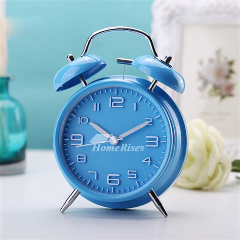 Creative Best Alarm Clock Kids Metal Modern Silent Black/Silver/Blue