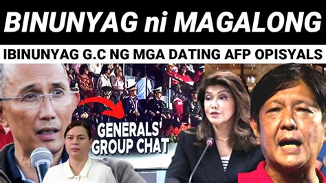 HALA GROUP CHAT Ng Mga RETIRED GENERALS KAUGNAY Sa PLANONG KUDETA