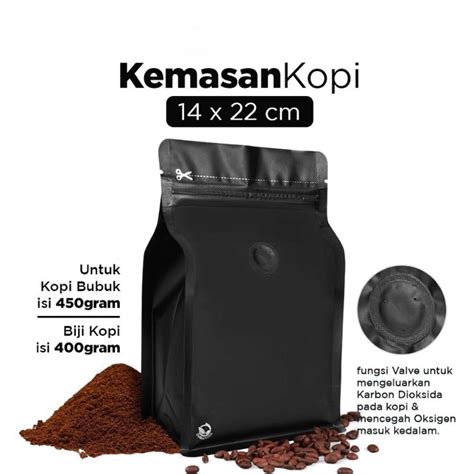 Jual STANDING POUCH KEMASAN BIJI KOPI ROAST COFFEE BUBUK VALE KATUP