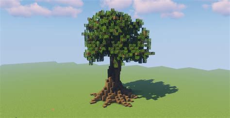 Minecraft Oak Tree Schematic