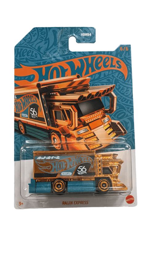 Hot Wheels 2024 56th Anniversary Pearl Chrome Raijin Express Chase Car 6 6 Walmart