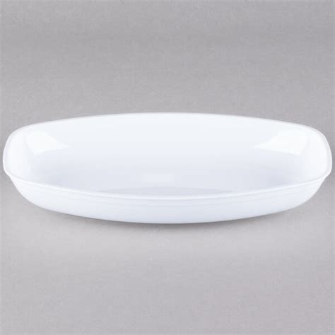 Fineline 3525 WH Platter Pleasers 1 Qt White Plastic Luau Bowl 50 Case