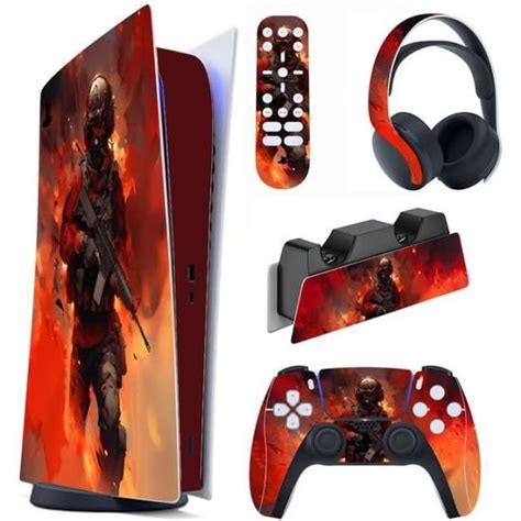 Autocollants Skin Decal Pour Ps5 Sticker Vinyle Habillages Pour Ps5