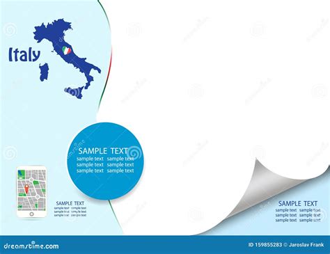 Travel Italy Template Concept Vector Stock Vector Illustration Of