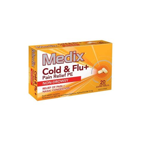 Buy COLD AND FLU PAIN RELIEF PE TABLETS 20'S Online | Australia | MFD Food