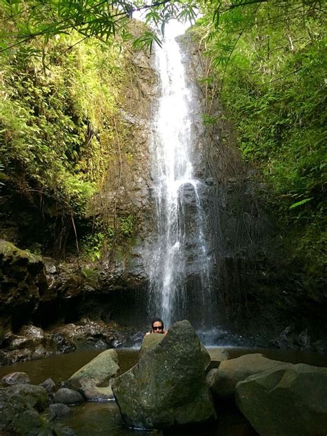 Of Waterfalls Leading Up To The Ridge Of Ka Au Crater Waterfall