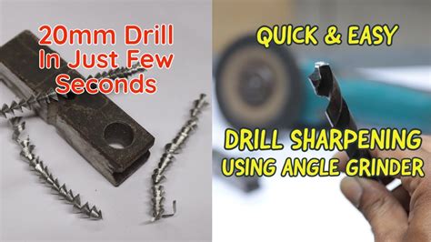 Quick And Accurate Way To Sharp Drill Bit Drill Bit Sharpening Using