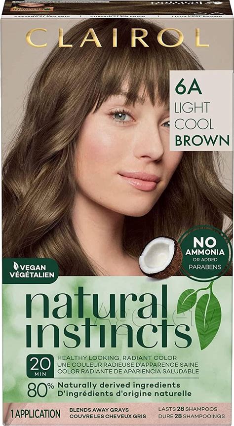 Clairol Natural Instincts Hair Colour 6a Light Cool Brown • Price