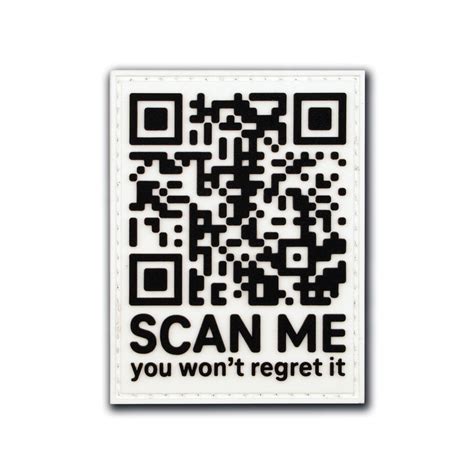 Rick Roll QR Code "Scan Me" PVC Morale Patch – Patch Fiend