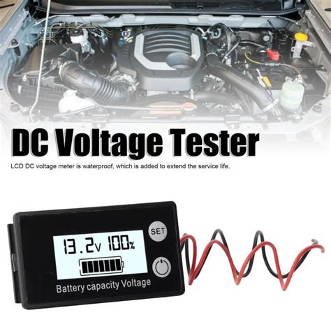 Testeur De Tension Cc Jx Lcd Dc Voltage Meter Testeur De Capacit