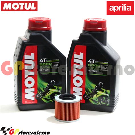 KIT TAGLIANDO OLIO FILTRO MOTUL 5000 10W40 2LT APRILIA 650 PEGASO