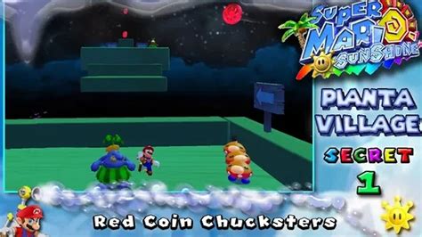 Super Mario Sunshine Pianta Village Secret Red Coin Chucksters