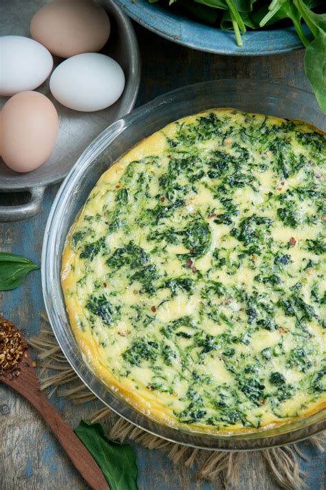 Crustless Spinach Quiche