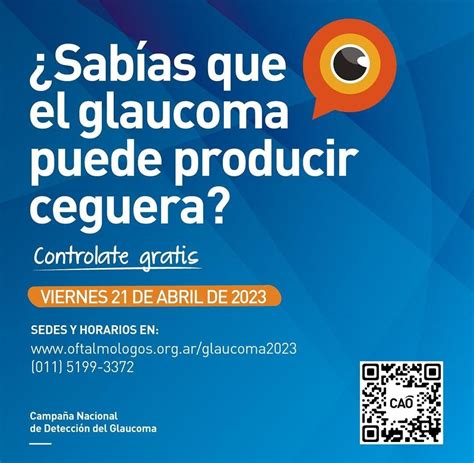 Campaña Nacional De Detección Del Glaucoma Consulta Sin Turno