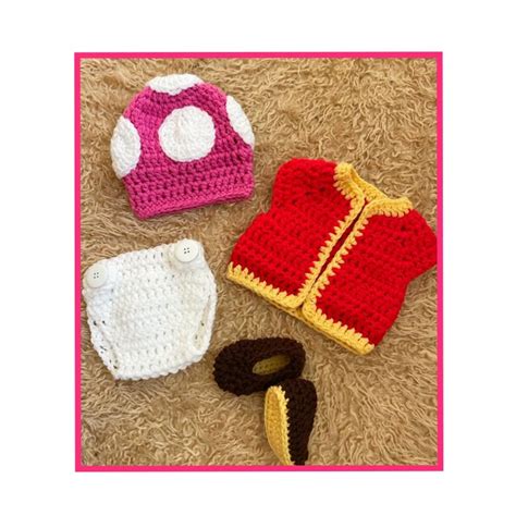 Baby Toadette Super Mario Toadstool Inspired Photoshoot Outfit - Etsy