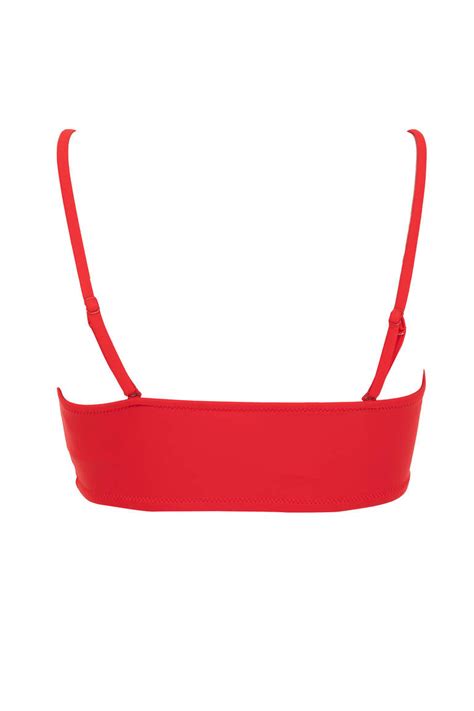 Red WOMEN Fall In Love Regular Fit Bikini Top 2758807 DeFacto