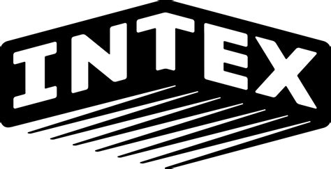 Intex Logo Black And White Brands Logos