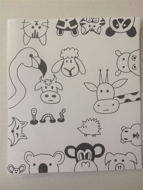 Cute Animal Doodles To Draw