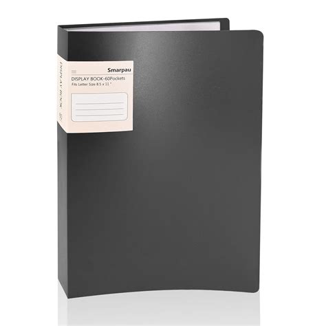 Smarpau A4 PP Display Book, Binder with Clear Plastic Sleeves 60 Pocket ...