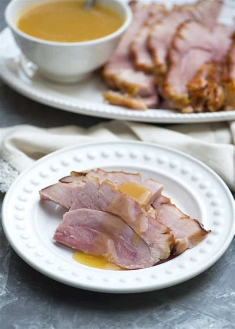 Classic Glazed Ham With Pineapple Sauce Valerie S Kitchen