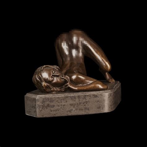 Handmade Nude Woman Bronze Statue Atlie Bronzes Sexy Figurine Decor Classysculptures