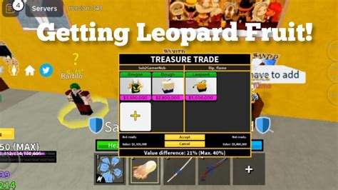 Getting Leopard Fruit In Blox Fruits Youtube