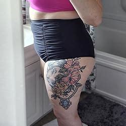 Cocopear Women S Ruched High Waisted Bikini Bottom Retro Vintage Swim