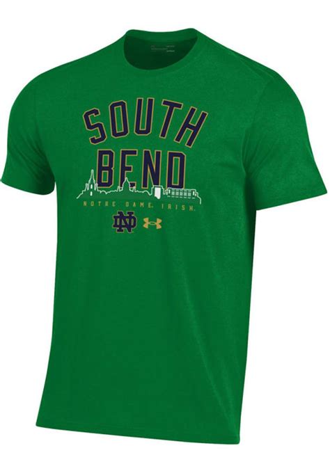 Under Armour Notre Dame Fighting Irish Kellygreen Landmark Short Sleeve