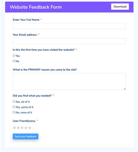 Best 13 Feedback Form Examples And Templates 2023 Update 60 OFF