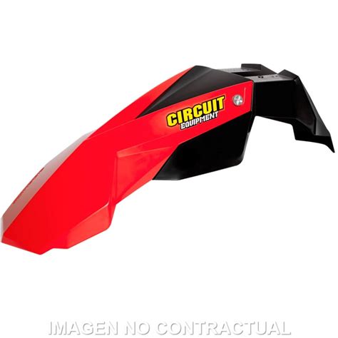 Guardabarros Delantero Circuit Stealth Rojo Fluo Demoto