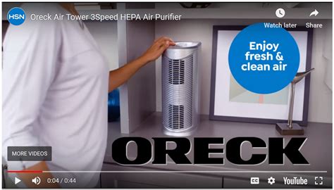 Hsn Oreck Air Tower Speed Hepa Air Purifier Tvshoppingqueens