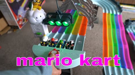 HOT WHEELS MARIO KART RAINBOW ROAD REVIEW UNBOXING BUILD TRACK AND TEST YouTube