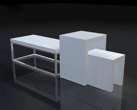 retail store display table  modern design  durable material