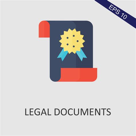 Legal Documents Flat Icon Vector Eps File 23883308 Vector Art At Vecteezy