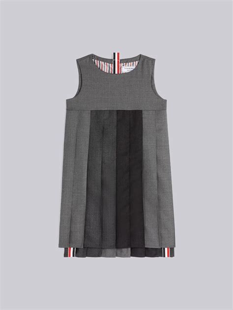 Fun Mix Super S Twill High Yoke Dress Thom Browne Official