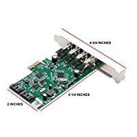 Syba 4 Port USB 3 0 And 2 Port SATA III PCIe 2 0 X 1 Card VLI ASMedia