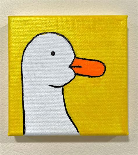 Small Duck Painting - Etsy