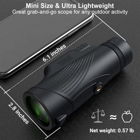 10x42 High Power Monocular Adult Monocular With Bak4 Prism And Fmc Multi Coated Lens Compact