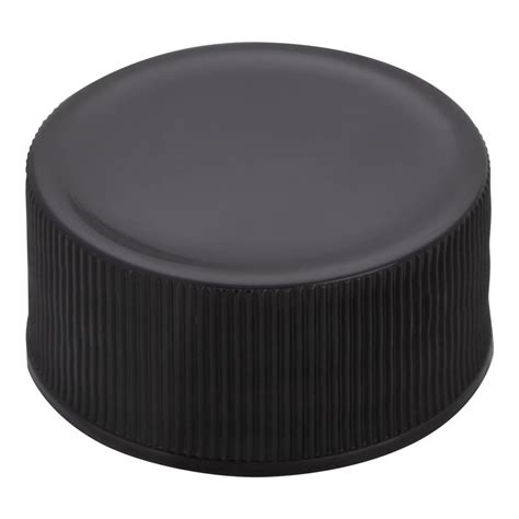 28mm Black Plastic Screw Cap With Liner Plasdene Glass Pak Pty Ltd