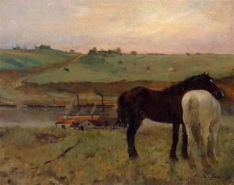 Horses In A Meadow Edgar Degas Encyclopedia Of Visual