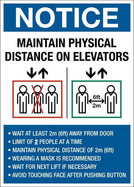 Elevator Etiquette Western Safety Sign